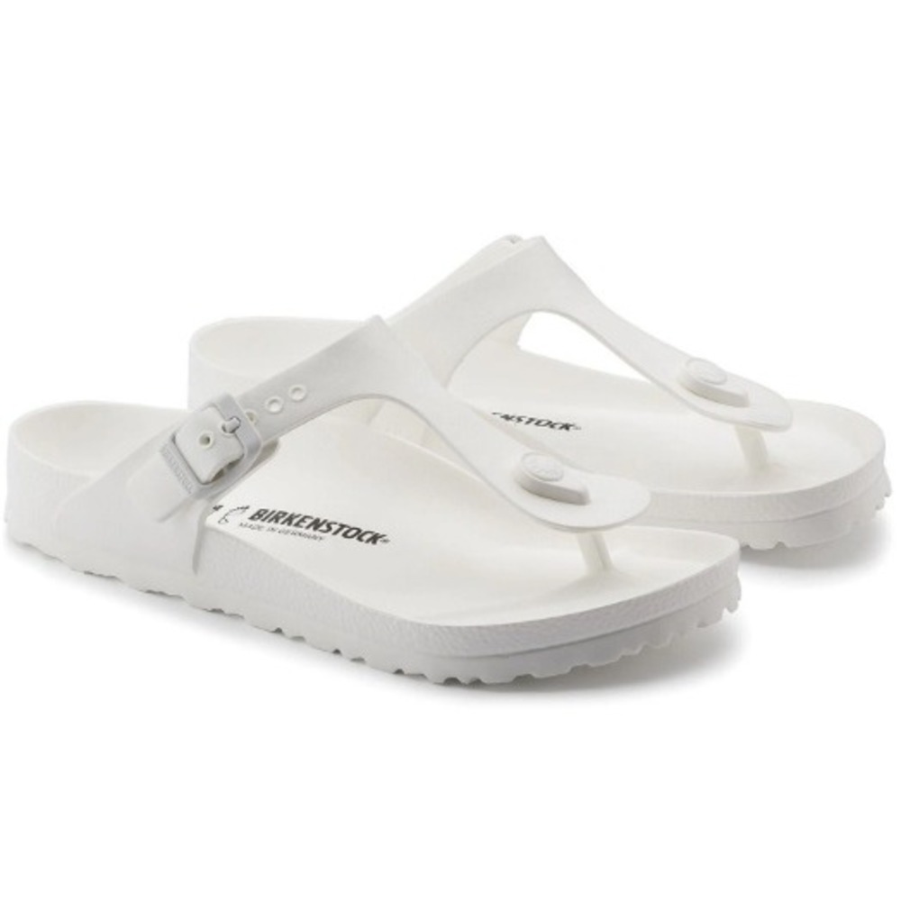 Birkenstock Size 6-6.5 37 Gizeh‎ EVA Waterproof Slip-On Buckle Sandals in White